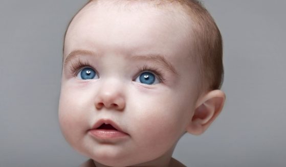 The above stock image is of a baby.
