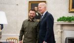 President Joe Biden welcomes President of Ukraine Volodymyr Zelenskyy to the Oval Office of the White House on Thursday in Washington, D.C.