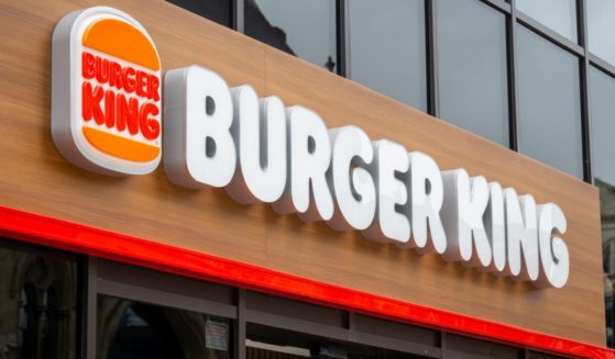 A Burger King sign is pictured in Cardiff, Wales, in a stock photo.
