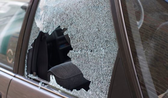 The above stock image is of a car break-in.