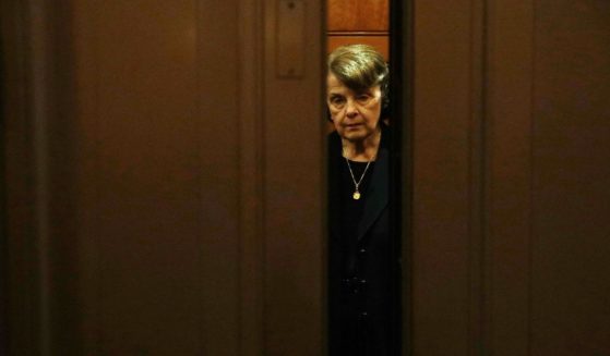 U.S. Sen. Dianne Feinstein (D-CA) leaves the Senate chamber after a vote at the Capitol December 1, 2017 in Washington, DC. Senate GOPs indicate that they have enough votes to pass the tax reform bill.