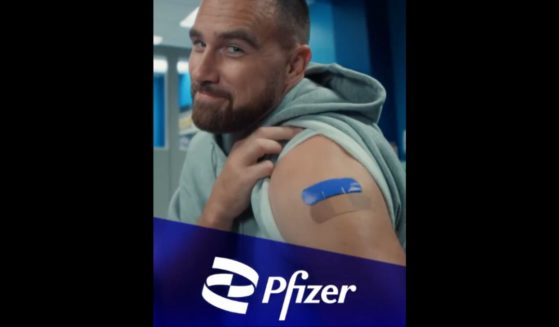 NFL star Travis Kelce promotes the Pfizer vaccine in a new ad.