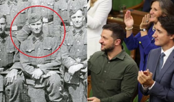 Yaroslav Hunka, pictured in a World War II-era photo, was honored by the Canadian Parliament on Sept. 22, where he received a standing ovation that included visiting Ukraine President Volodymyr Zelenskyy and Canadian Prime Minister Justin Trudeau.