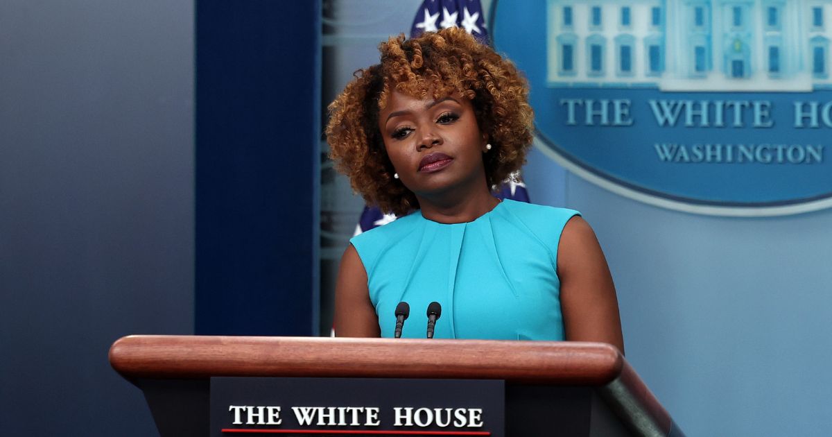 White House Press Secretary Karine Jean-Pierre speaks during the daily press briefing at the White House on September 15, 2023 in Washington, DC.
