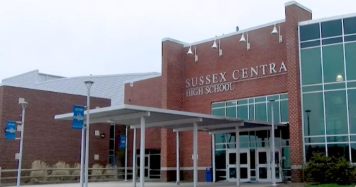 The above image is of Sussex Central High School in Delaware.