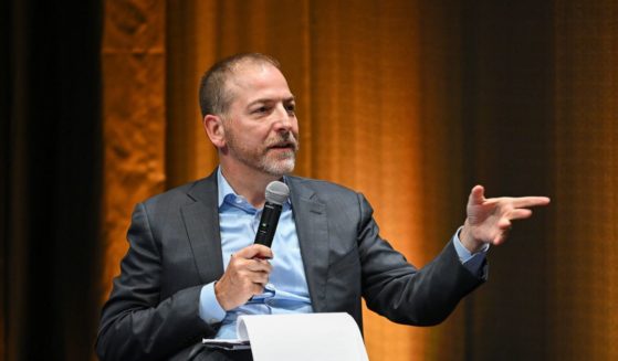 Chuck Todd attends as Universal Pictures presents an OPPENHEIMER Trinity Anniversary Special Screening at the Whitby Hotel on July 15, 2023 in New York City.