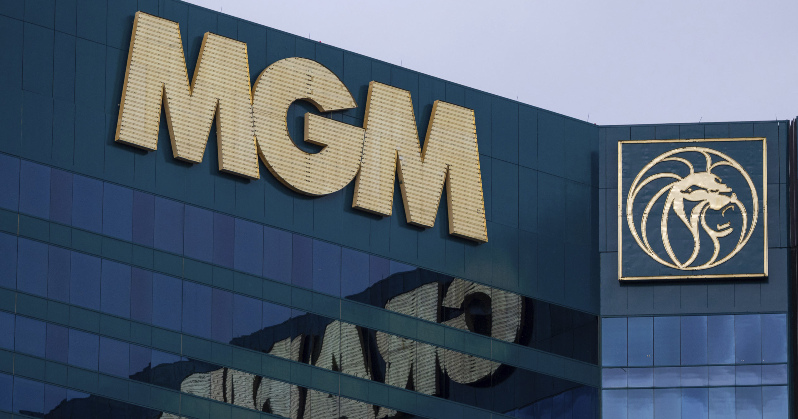 The exterior of the MGM Grand hotel and casino is seen on Sept. 20 in Las Vegas.