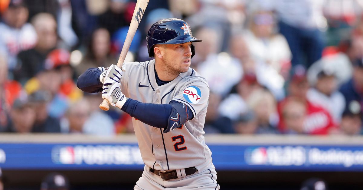 Alex Bregman of the Houston Astros bats in the second inning against the Minnesota Twins during Game 3 of the American League Division Series at Target Field on Tuesday in Minneapolis.