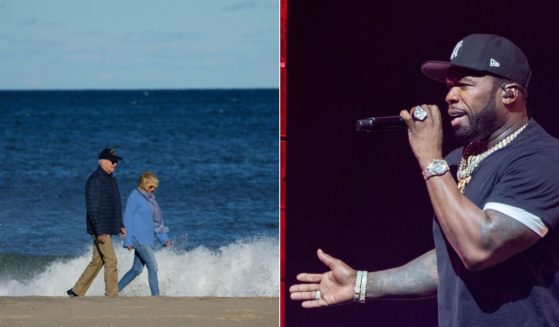 Despite severe tensions in the Middle East between Israel and Hamas, President Joe Biden and first lady Jill Biden, left, took some time this weekend to vacation on the beach in Delaware. This prompted rapper 50 Cent, right, to take to Instagram on Sunday to chastise the president for his poor timing.