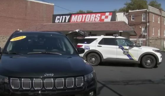 Philadelphia police are filmed outside of a newly opened City Motors car dealership, where co-owner Nathan Kriegle had 7 cars and their titles stolen within one week.