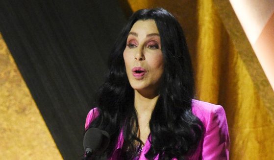 Cher speaks on stage during the Governors Awards at Fairmont Century Plaza in Los Angeles on Nov. 19, 2022.