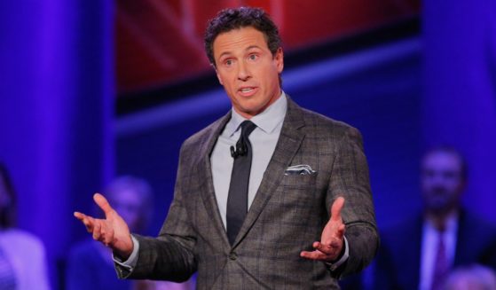 Chris Cuomo speaks at a town hall for Democratic presidential candidates hosted by CNN at Drake University in Des Moines, Iowa, on January 25, 2016.