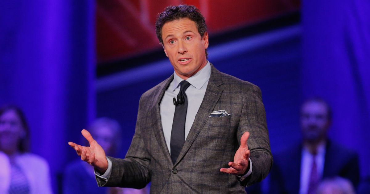 Chris Cuomo speaks at a town hall for Democratic presidential candidates hosted by CNN at Drake University in Des Moines, Iowa, on January 25, 2016.