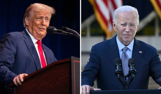 Former President Donald Trump delivers remarks on Monday in Wolfeboro, New Hampshire. President Joe Biden speaks in the Rose Garden of the White House in Washington, D.C., on Wednesday.