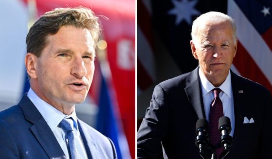 Rep. Dean Phillips holds a rally on Friday in Concord, New Hampshire. President Joe Biden delivers remarks at the White House on Wednesday in Washington, D.C.