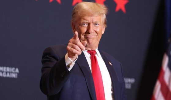 Former President Donald Trump arrives for a rally in Cedar Rapids, Iowa, on Saturday. A recent poll found that Trump would defeat President Joe Biden in Michigan in a theoretical race.