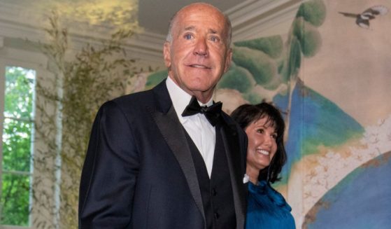 Frank Biden, the younger brother of President Joe Biden, arrives for the State Dinner with the president and South Korean President Yoon Suk Yeol at the White House in Washington, D.C., on April 26. The younger Biden has recently confirmed that a nude photo that appeared on gay dating website is of himself, but he claims it must have been uploaded by people who hacked into his phone.