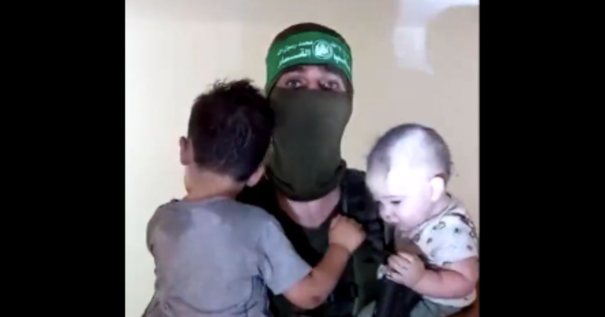 Hamas has released a video of militants holding Israeli children.