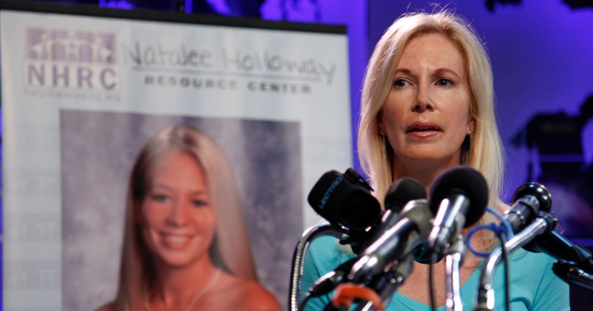 Beth Holloway, mother of Natalee Holloway, speaks during the opening of of the Natalee Holloway Resource Center at the National Museum of Crime & Punishment in Washington, D.C., on June 8, 2010. On Wednesday, Beth Holloway spoke out after the man her murdered her daughter 18 years age finally admitted to the crime.
