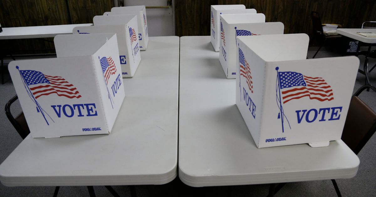 Iowa voting booths