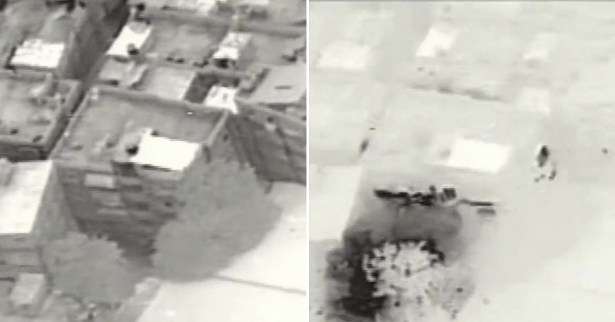 an Israeli airstrike in the Gaza Strip