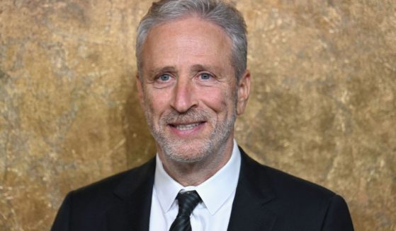 Jon Stewart arrives for an event at the New York Public Library in New York City on Sept. 28.