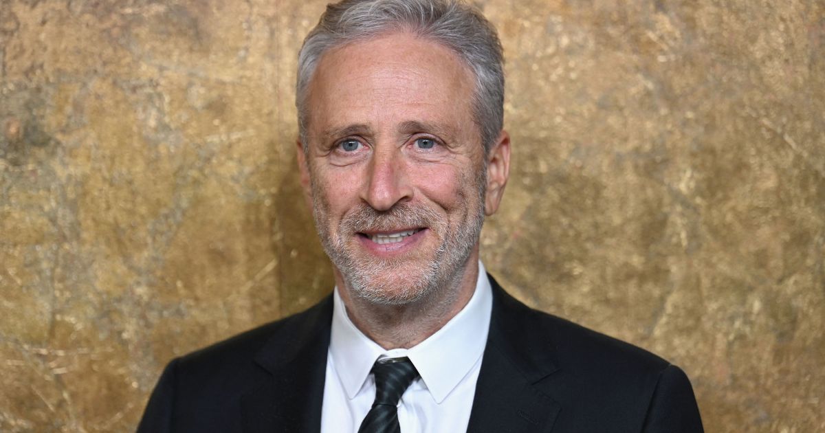Jon Stewart arrives for an event at the New York Public Library in New York City on Sept. 28.