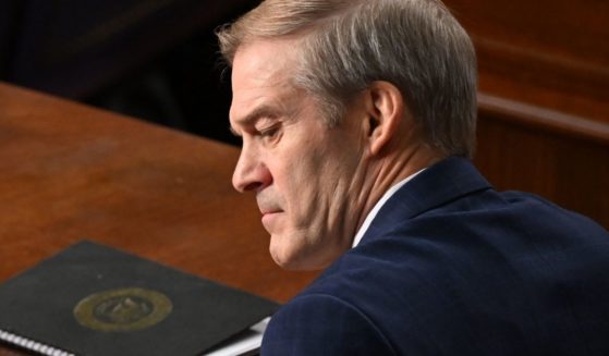 Rep. Jim Jordan listens in the House Chamber of the U.S. Capitol in Washington, D.C., on Tuesday. Jordan did not receive enough votes to become speaker of the House after 20 Republicans voted against him.