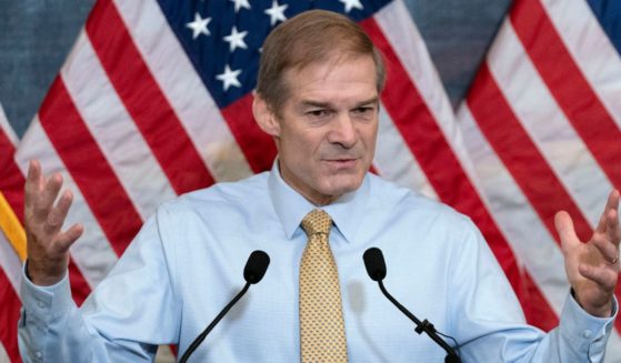 Republican Rep. Jim Jordan of Ohio talks to reporters about his battle to become speaker of the House at the Capitol in Washington on Friday.