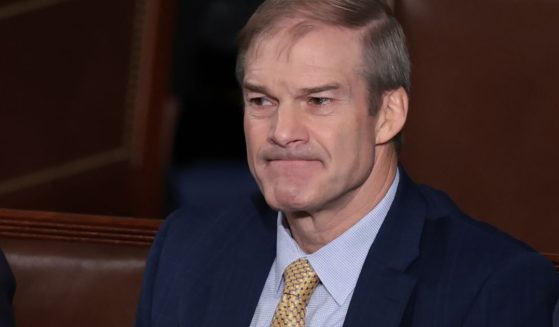 Republican Rep. Jim Jordan of Ohio sits in the House chamber after losing a vote for speaker of the House for the third time in the U.S. Capitol in Washington on Friday.