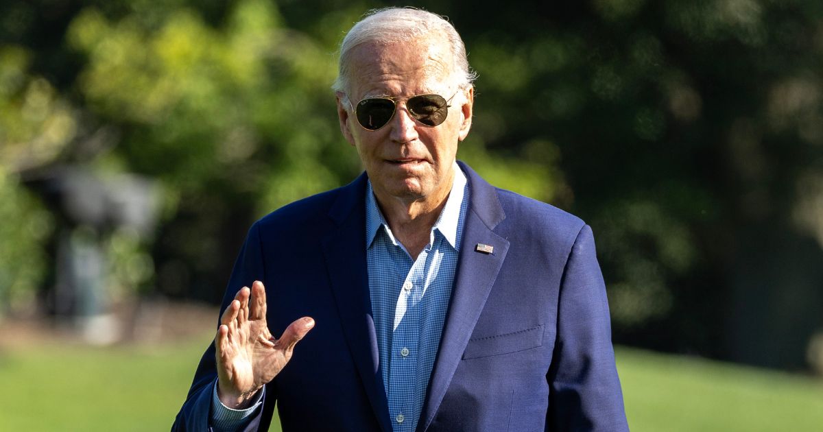 President Joe Biden walks on the South Lawn of the White House in Washington on Sept. 4.