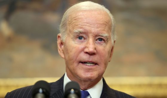 President Joe Biden speaks at the White House in Washington on Friday.