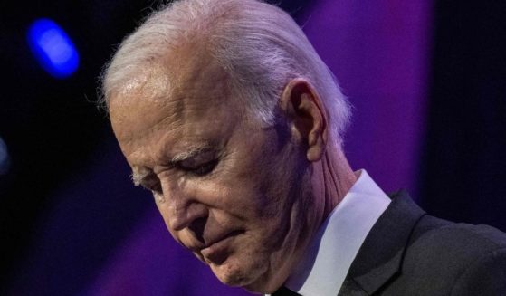 President Joe Biden pauses during a speech at the Human Rights Campaign National Dinner in Washington, D.C., on Saturday. In a "60 Minutes" interview that aired Sunday, those involved said the president appeared visibly "tired."