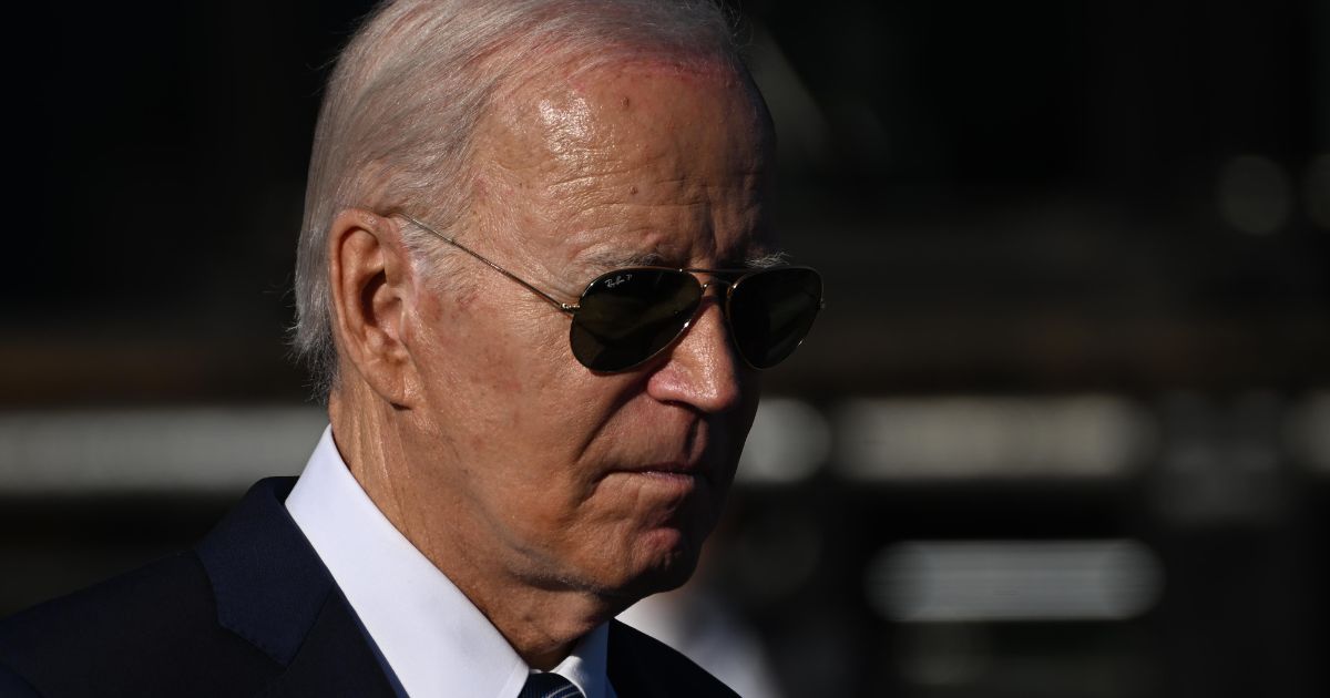 President Joe Biden departs the stage after speaking at Tioga Marine Terminal in Philadelphia on Friday.