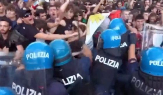 Pro-Gaza protesters clashed with police in Rome.