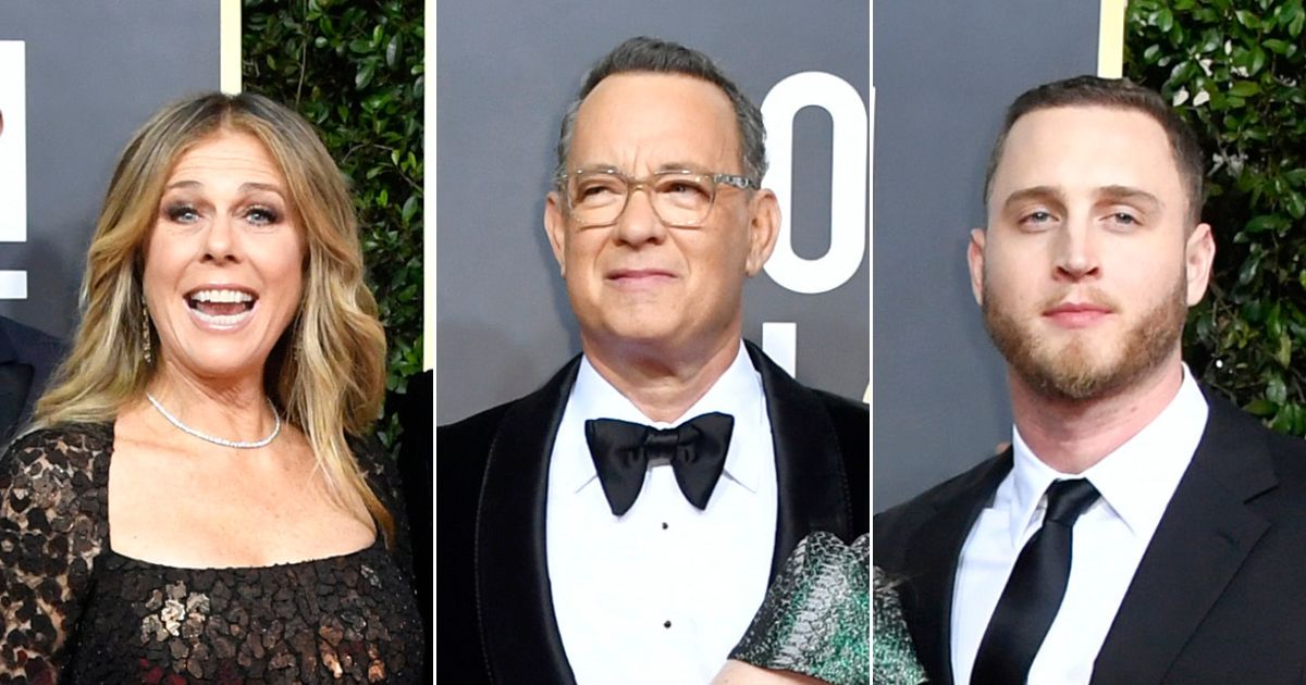 Chet Hanks, right, described the time his parents, Rita Wilson, left, and Tom Hanks, center, paid to have him 'kidnapped' and taken to a program for troubled teens.
