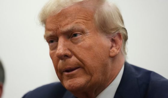 Former President Donald Trump sits in the courtroom for his civil fraud trial at New York State Supreme Court in New York City on Tuesday.