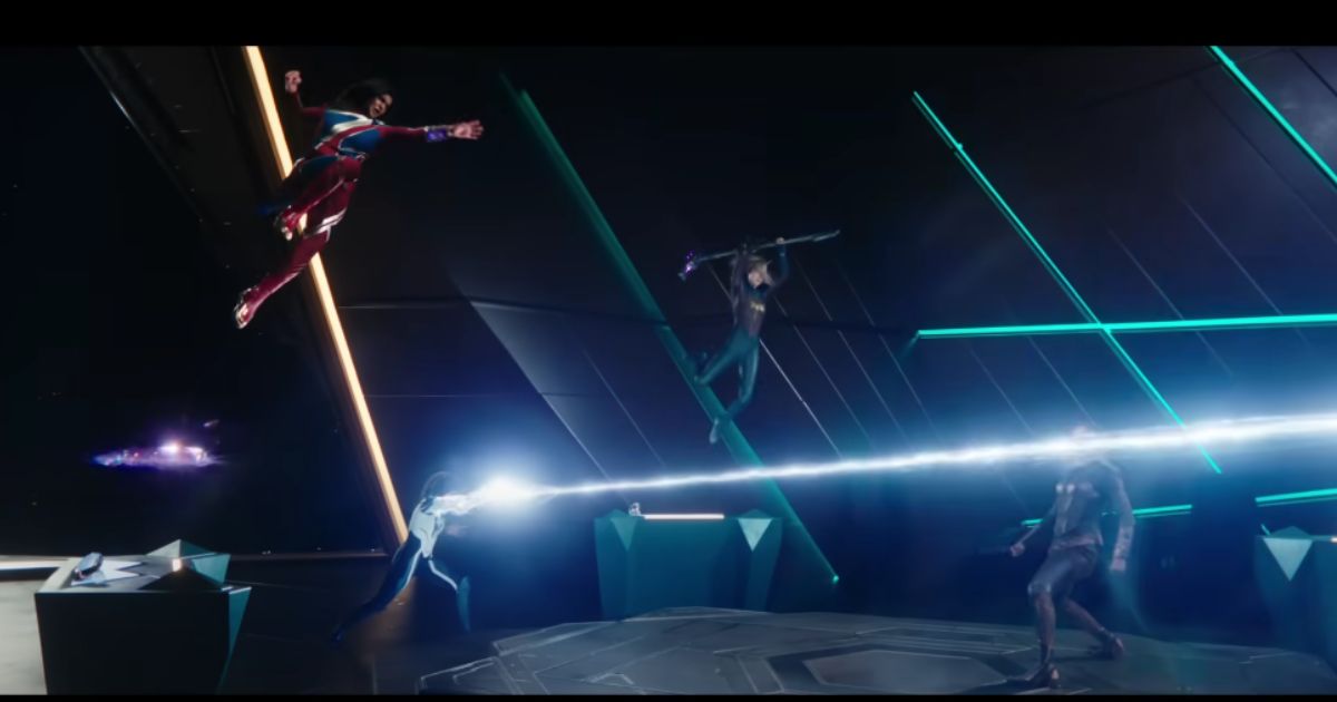 "The Marvels," from Marvel Studios, is scheduled to debut in theaters on Nov. 10. Pictured is a scene from the official trailer of the movie.