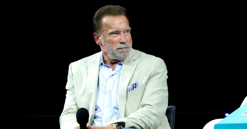 Arnold Schwarzenegger speaks onstage during An Evening with Arnold Schwarzenegger at Academy Museum of Motion Pictures on June 28 in Los Angeles.
