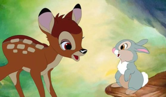 The above is a still from the film "Bambi."