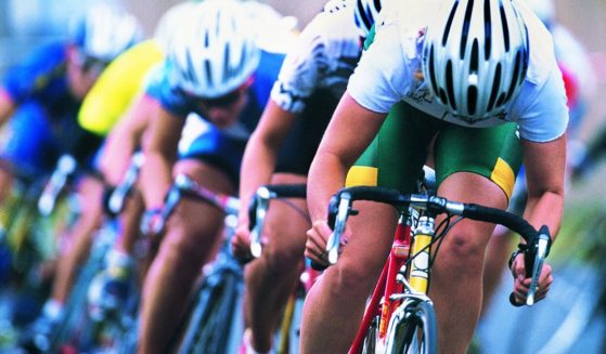 The above stock image is of a bike race.