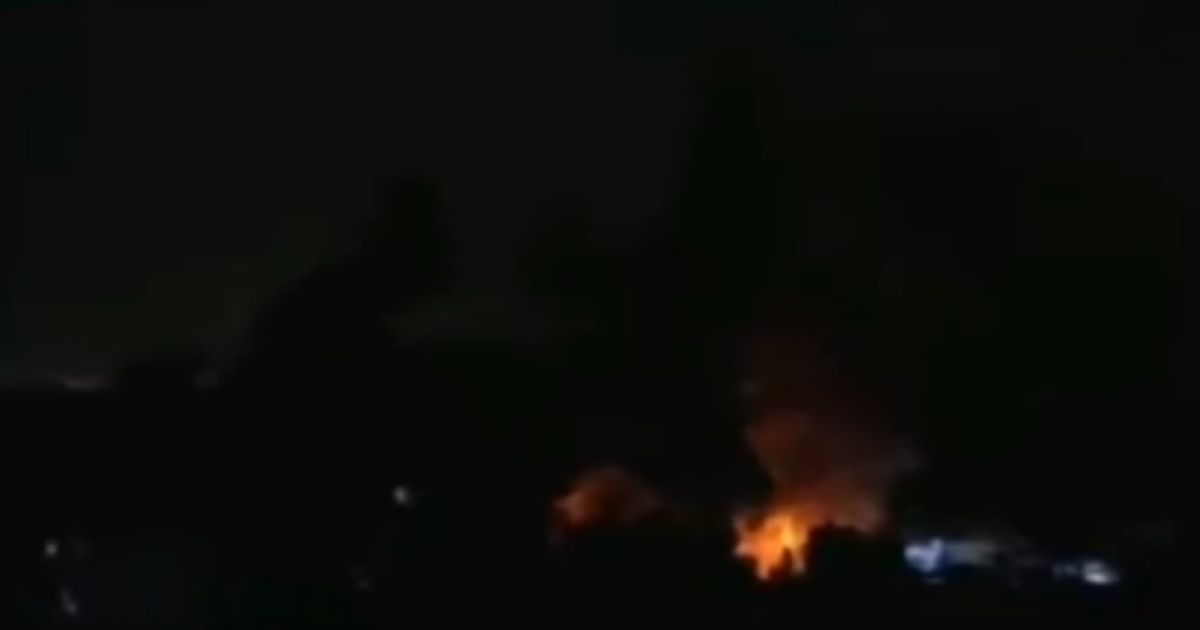An Al Jazeera broadcast caught the moment a rocket hit a hospital in Gaza.