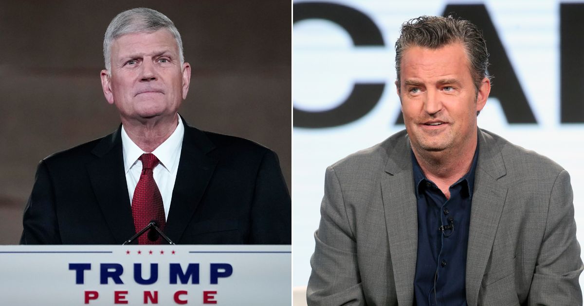 Franklin Graham speaks out after the death of actor Matthew Perry.