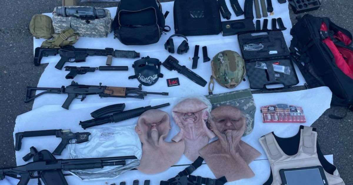 Police in Fife, Washington, seized weapons and arrested a man who was exhibiting suspicious behavior.