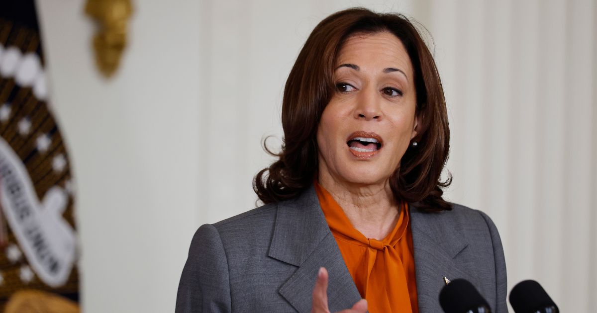 Vice President Kamala Harris delivers remarks about the Biden administration's work to regulate artificial intelligence during an event in the East Room of the White House on Monday in Washington, D.C.