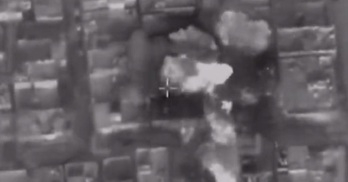 An Israeli Defense Forces video shows what the IDF says was the airstrike that wiped out a key Hamas commander.