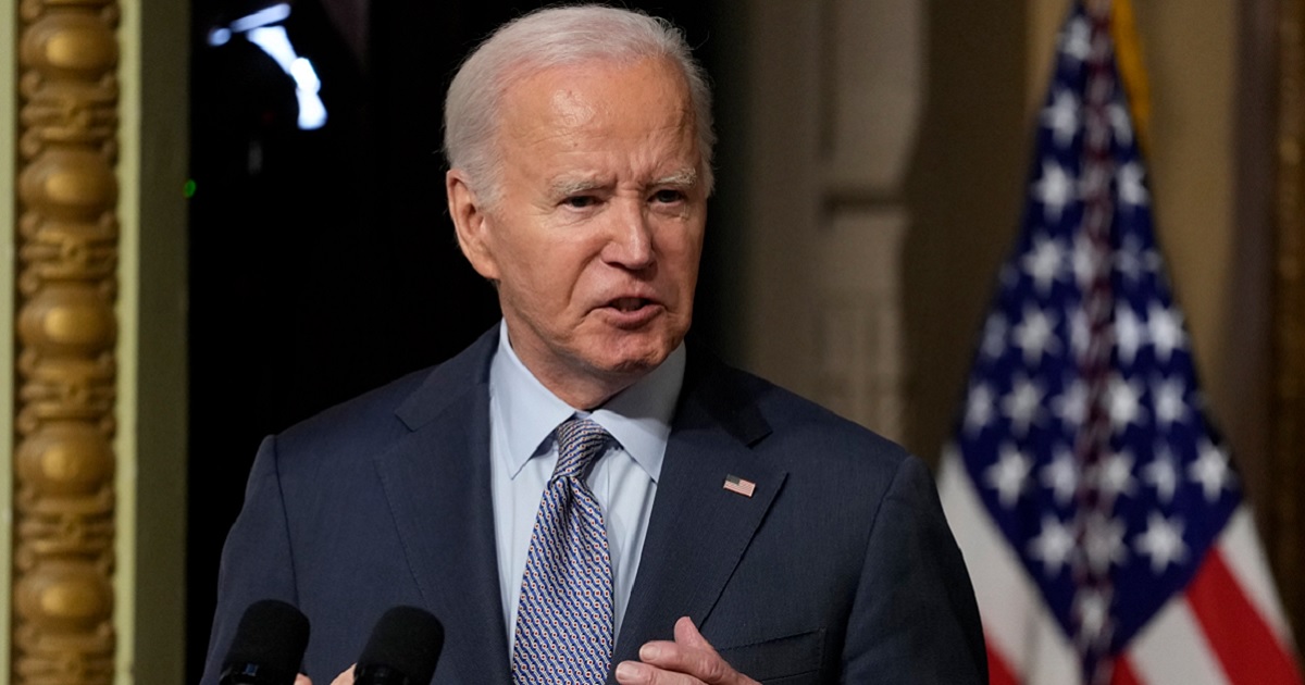 President Joe Biden is pictured speaking in the White House on Wednesday, the same day House Oversight Committee Chairman James Comer sent a scathing letter to White House Counsel Edward Siskel.