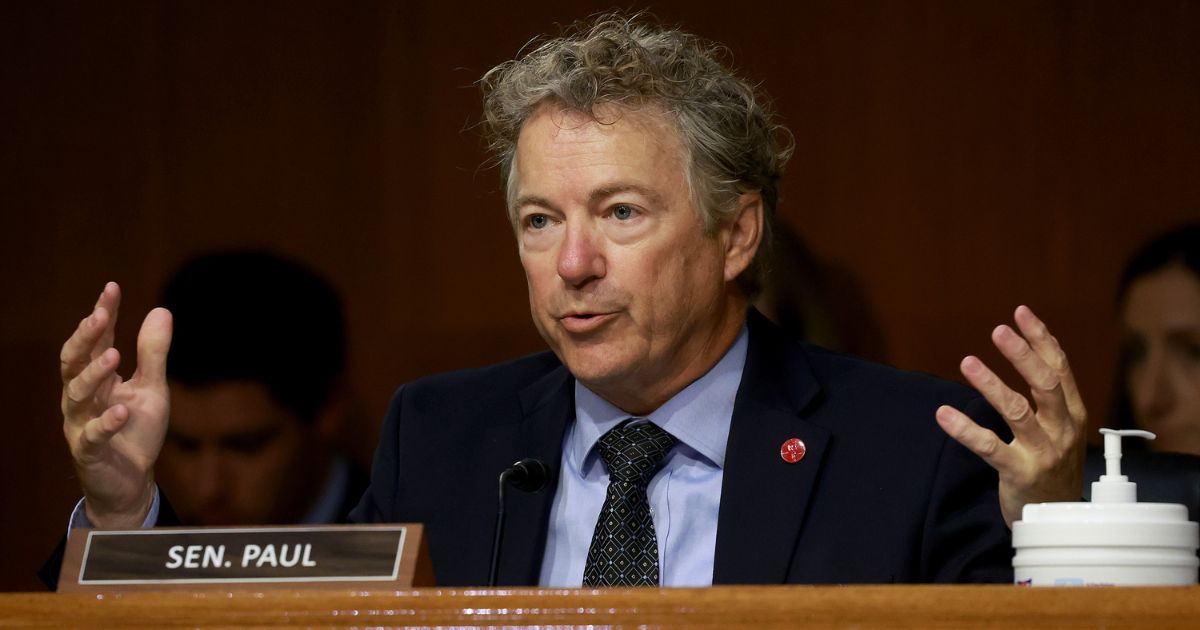 Sen. Rand Paul (R-KY) speaks during the COVID Federal Response Hearing on Capitol Hill on June 16, 2022, in Washington, D.C.
