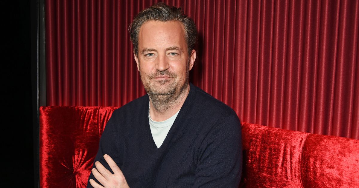 Matthew Perry poses at a photocall for "The End Of Longing", a new play which he wrote and stars in at The Playhouse Theatre, on Feb. 8, 2016, in London.