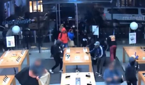 Looters are captured in store security footage after an outbreak of violence in Philadelphia last week.
